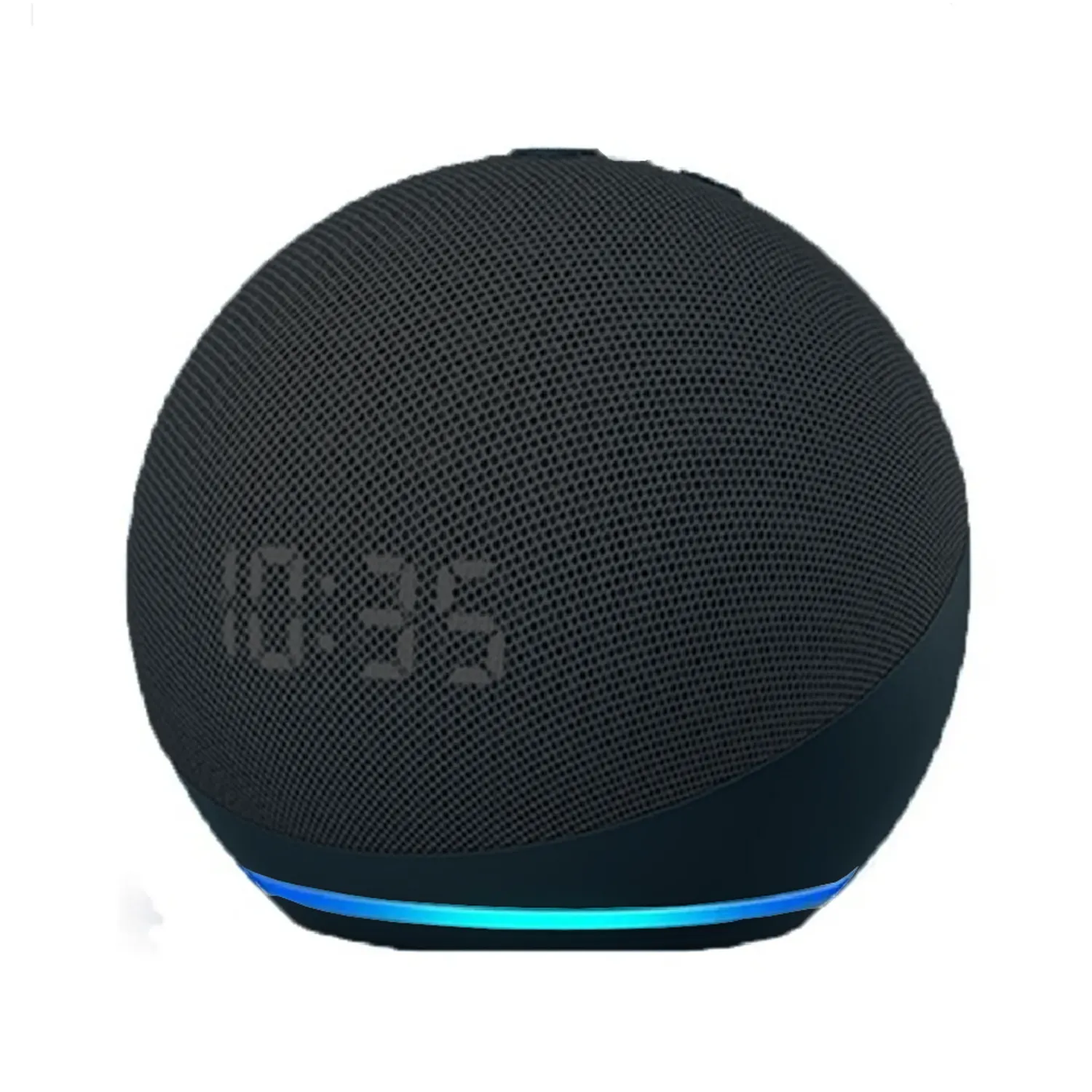 Parlante asistente Alaxe bluetooth con luces RGB y reloj miniatura 4